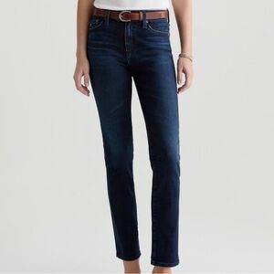 AG Adriano Goldschmied AG Mid-Rise Slim Straight Stevie Blue Jeans